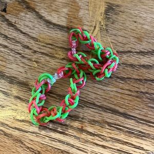 Christmas Rubber band bracelet and ring